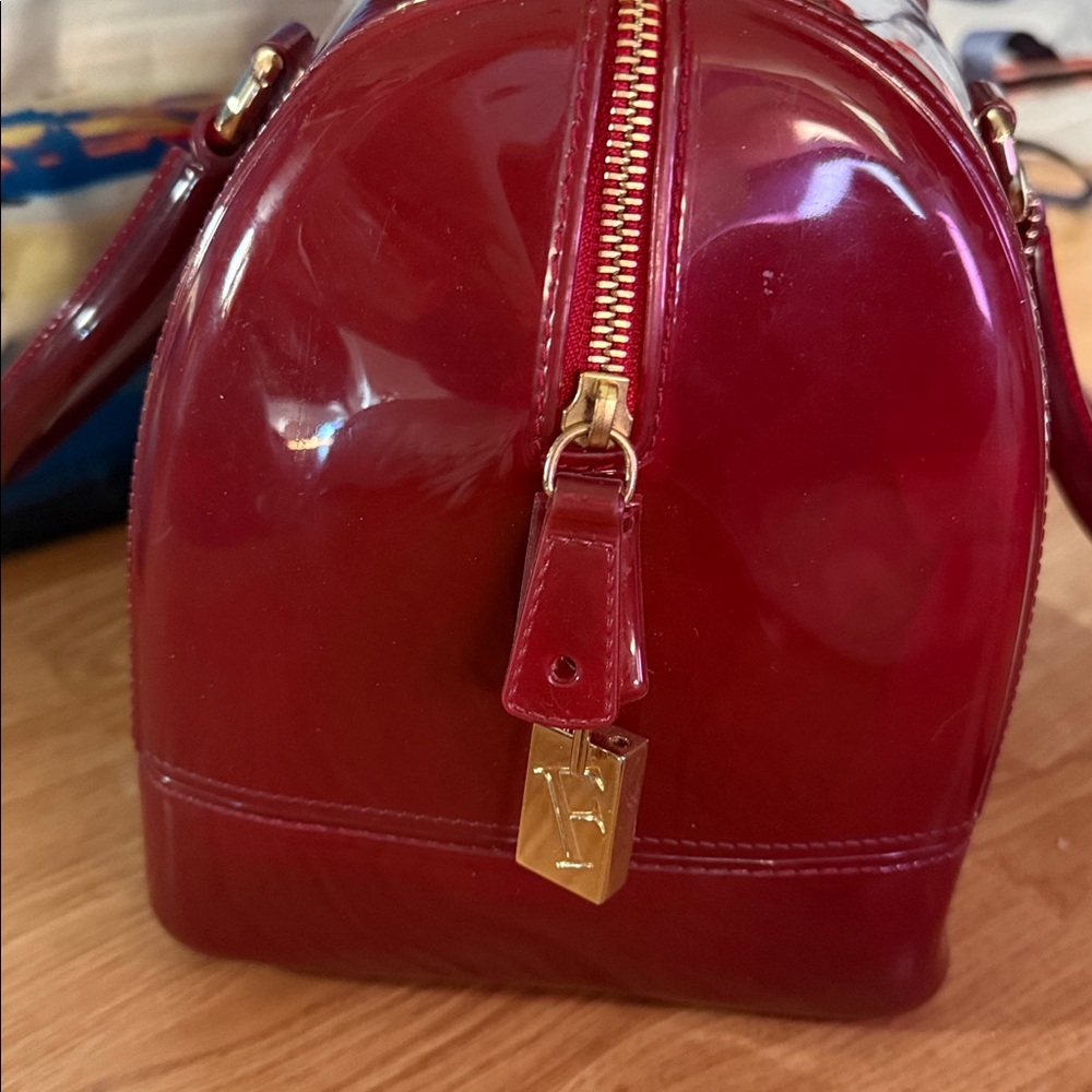 FURLA(VINTAGE)RED CANDY BAG - Picture 3 of 10